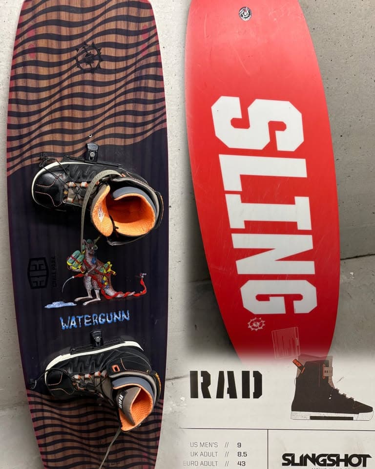 Slingshot Watergunn 144cm ir Slingshot RAD boots 43